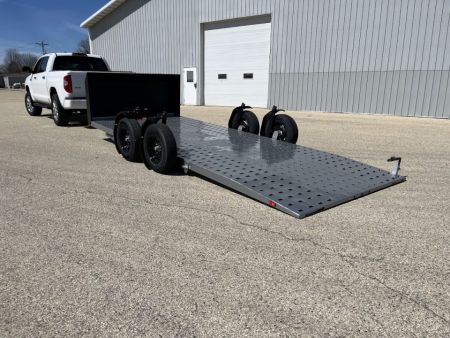 New 2026 SHIFTR *INCOMING* 8K GVWR, 83 x18' Hydraulic Lowering Car / Racing Trailer