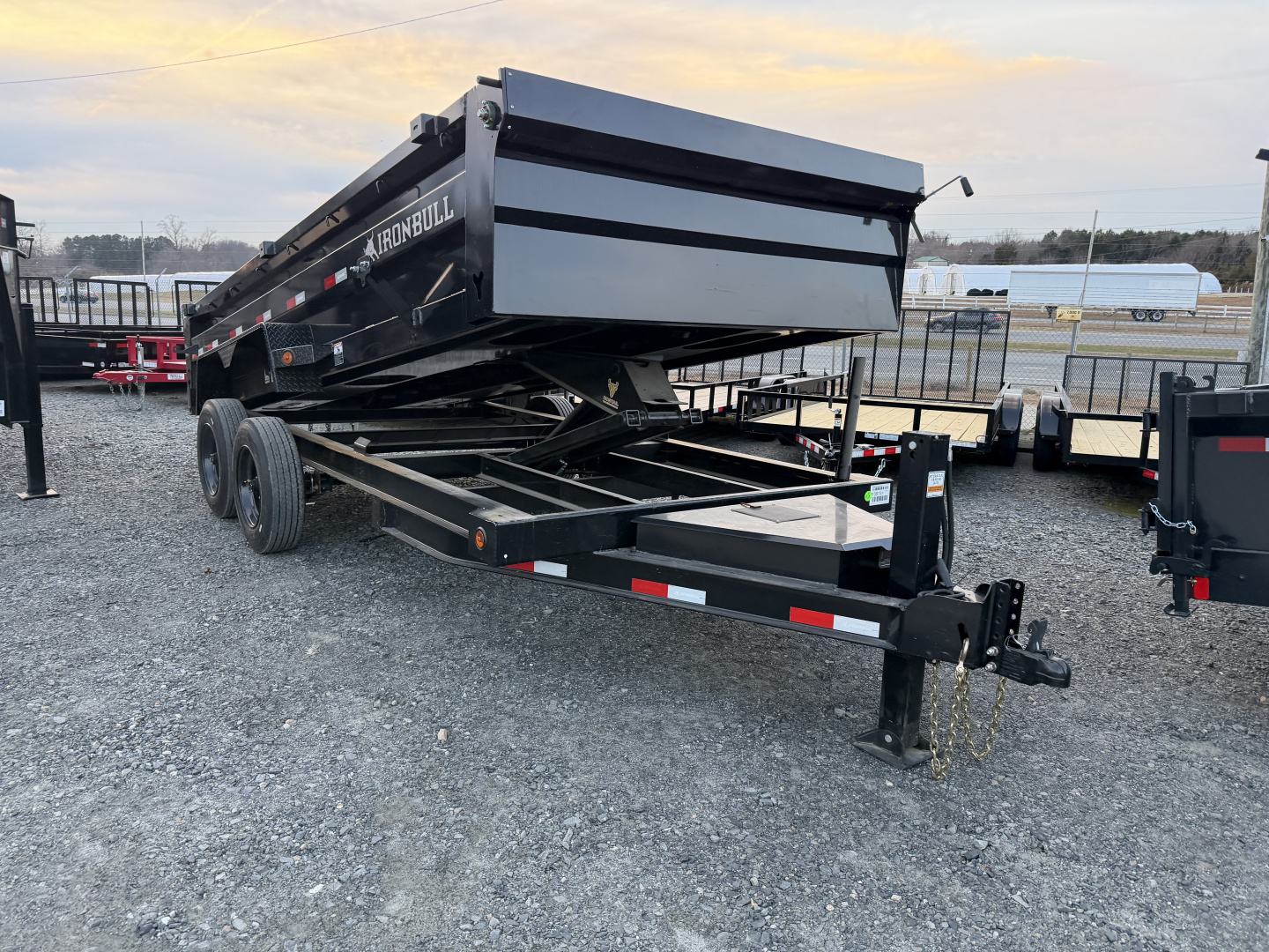 New 2026 Iron Bull 7x16 Dump Trailer 17k gvwr