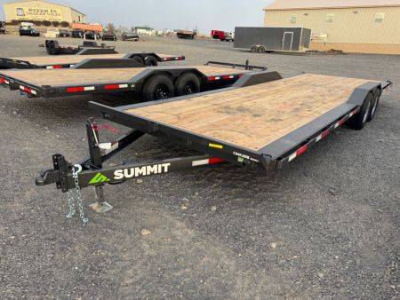 New 2026 Summit 7x24 10K Equipment Trailer w/ DRIVE OVER FENDERS