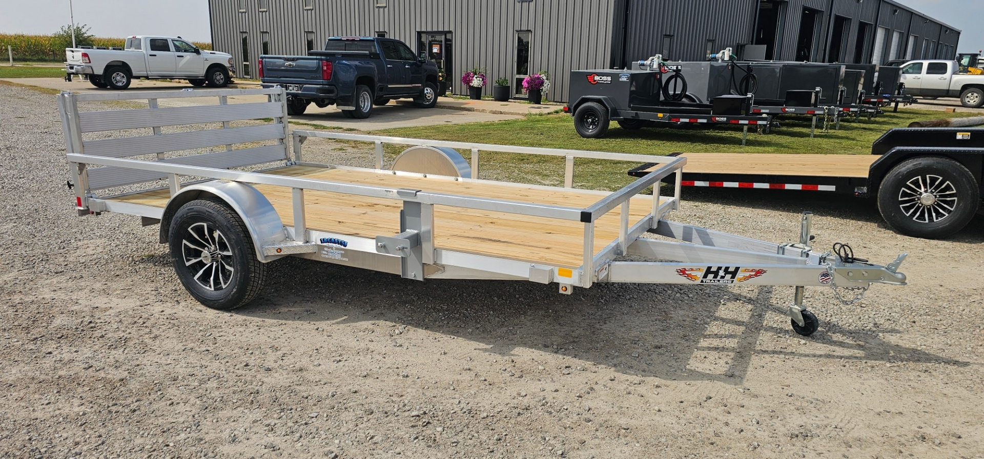 New 2026 H&H TRAILERS 82x12 Aluminum Rail Side Utility Trailer