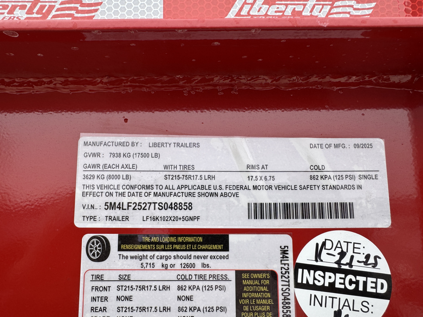 New 2026 Liberty LF16K-20+5 Flatbed Trailer