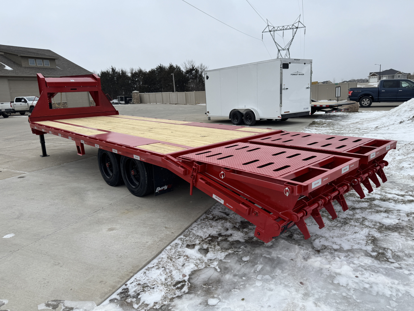 New 2026 Liberty LF16K-20+5 Flatbed Trailer