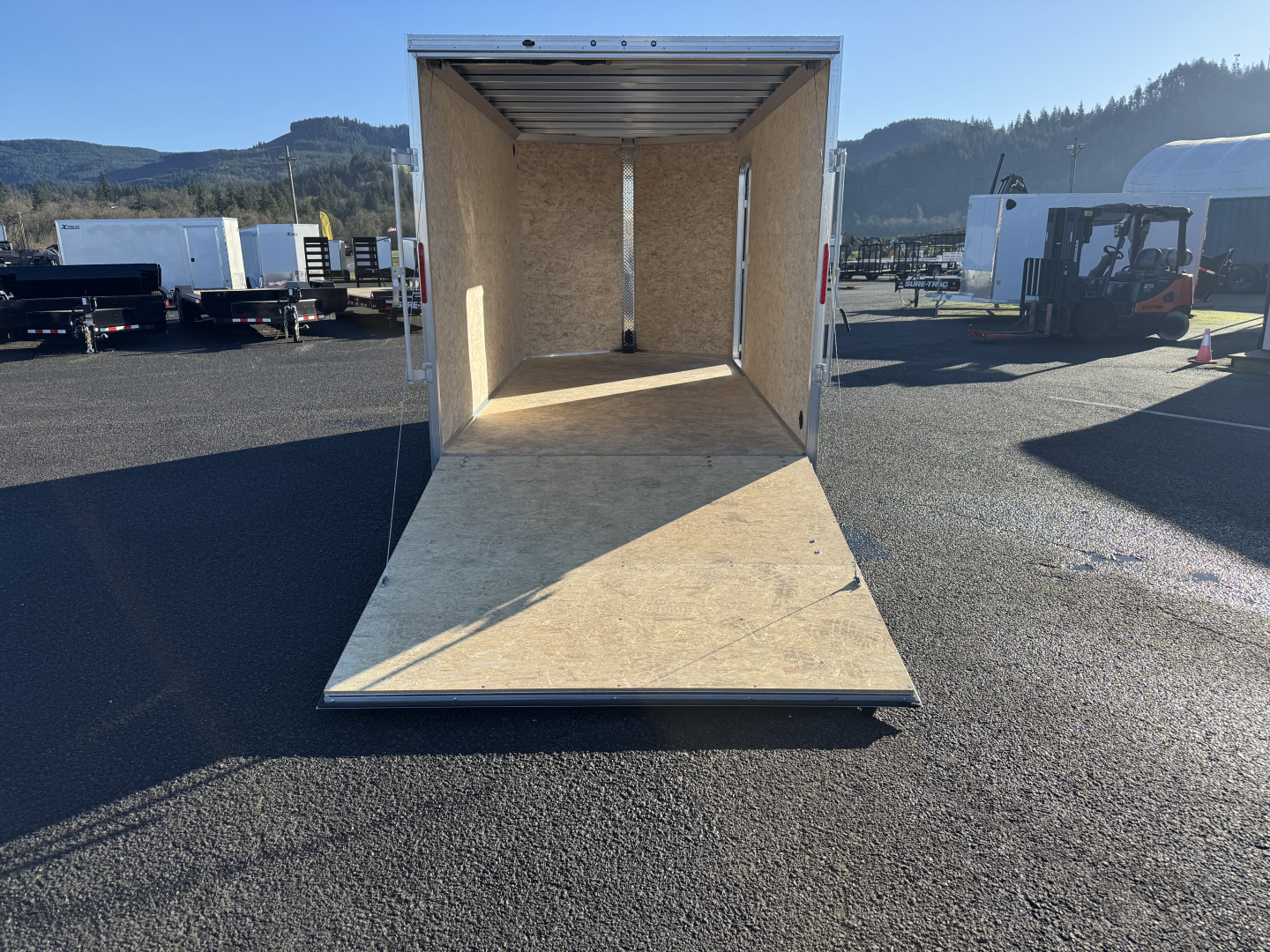 New 2026 ALCOM XPRESS ALUMINUM 7.4X14 Enclosed Trailer 7K GVWR w/ Torsion Axle