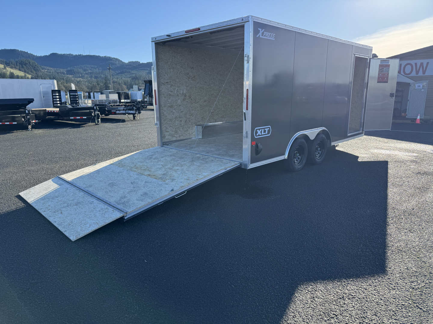 New 2026 ALCOM ALUMINUM XPRESS 8.5X16 Enclosed Trailer 7K GVWR Scratch/Dent