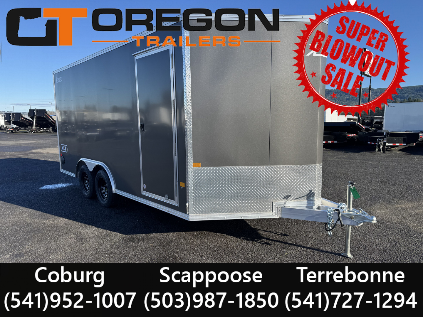 New 2026 ALCOM ALUMINUM XPRESS 8.5X16 Enclosed Trailer 7K GVWR Scratch/Dent