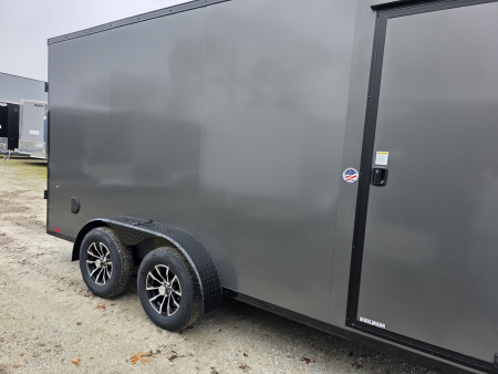 New 2026 Formula Trailers 7x16 7' INSIDE 080 SCREWLESS BLACKOUT DRINGS ALUM WHEELS SXS UTV GOLFCART Cargo / Enclosed Trailer