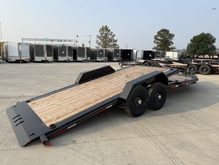 New 2027 Double A 22 ft=16 ft Tilt + 6 ft flat Gravity Tilt HEAVY DUTY 16K Trailer