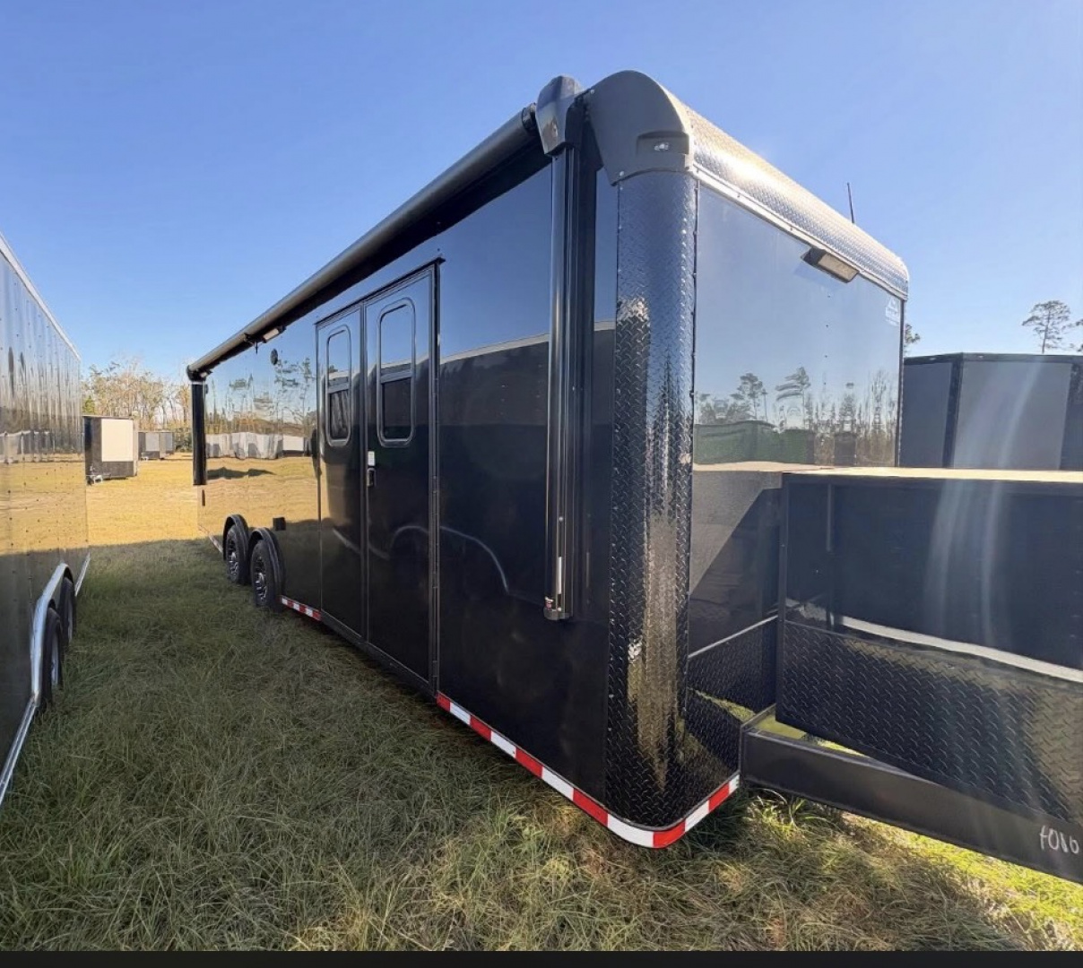 New 2027 Rock Solid Cargo Super Sport 8.5x26 Tandem Axle Race Trailer – Black PolyCore