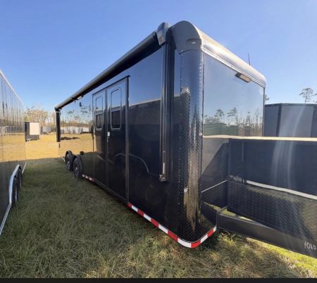 New 2027 Rock Solid Cargo Super Sport 8.5x26 Tandem Axle Race Trailer – Black PolyCore