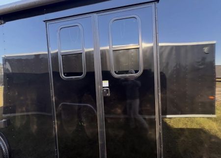 New 2027 Rock Solid Cargo Super Sport 8.5x26 Tandem Axle Race Trailer – Black PolyCore