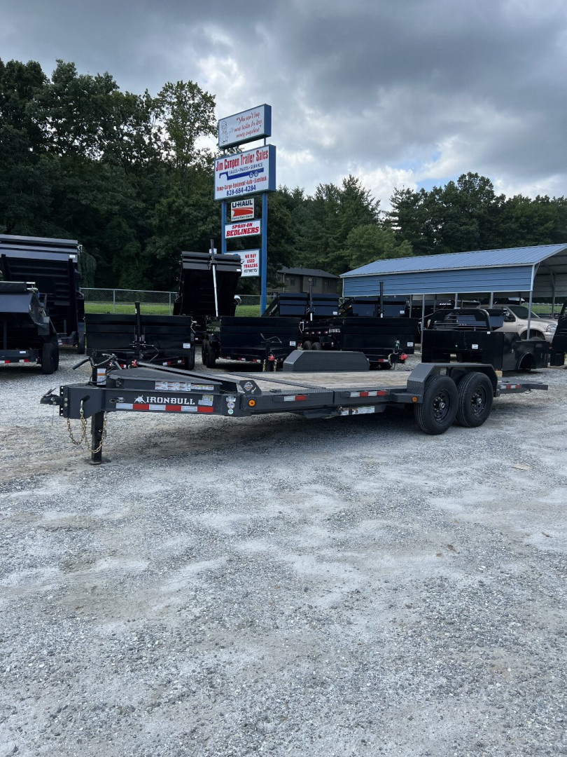 New 2026 Iron Bull Tilt Trailer / TWB Series / 83" x 22' ( 6+'Stationary 16' Tilt ) / 2-7,000# Electric Brake Axles / Jumbo Tool Box