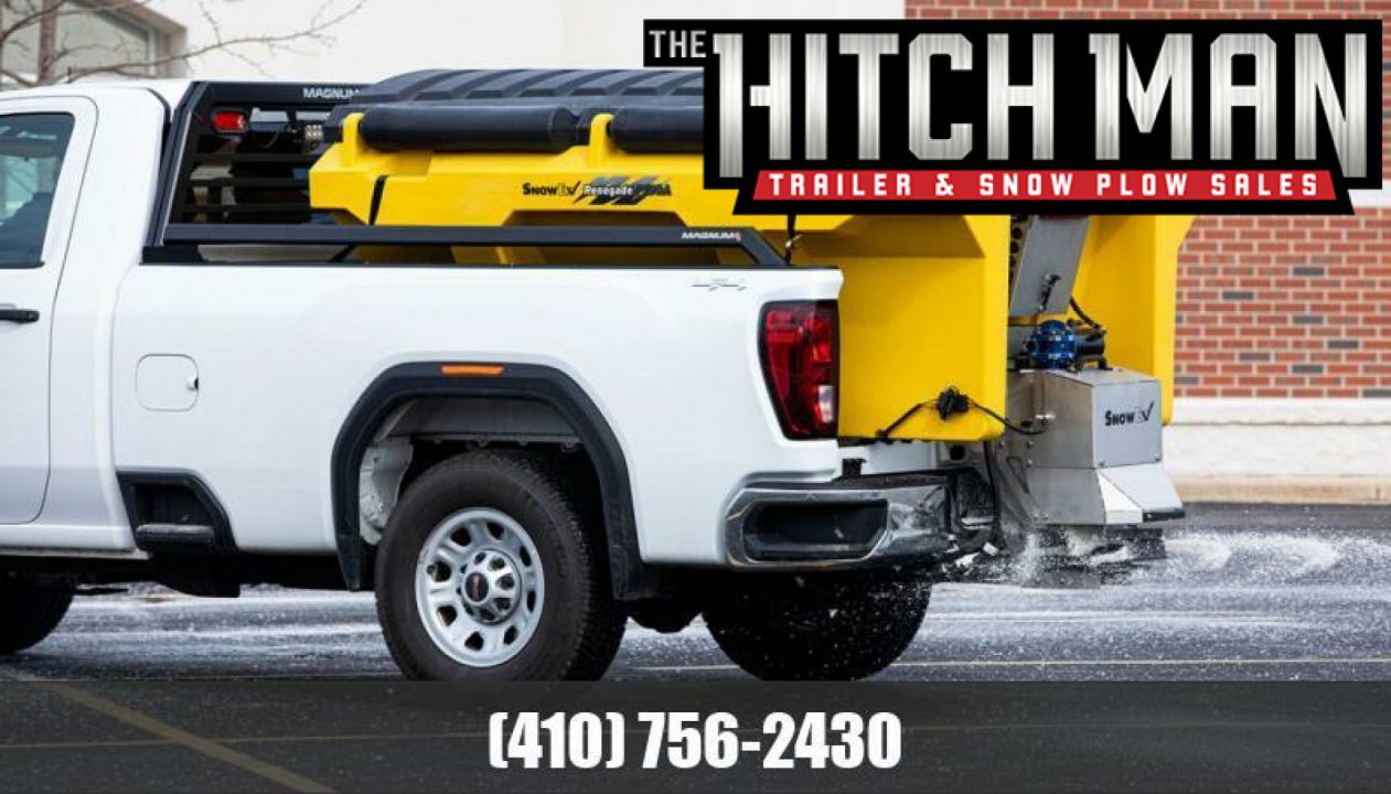 New SnowEx 1.5CY Renegade Helixx P150A Poly Hopper Salt Spreader **w/Lid, Inverted V, & Helixx Auger**Includes Installation