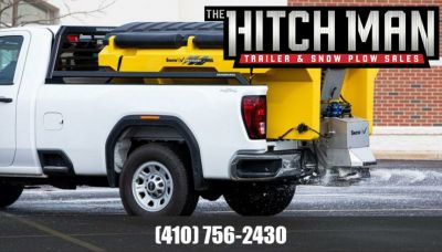 New SnowEx 1.5CY Renegade Helixx P150A Poly Hopper Salt Spreader **w/Lid, Inverted V, & Helixx Auger**Includes Installation