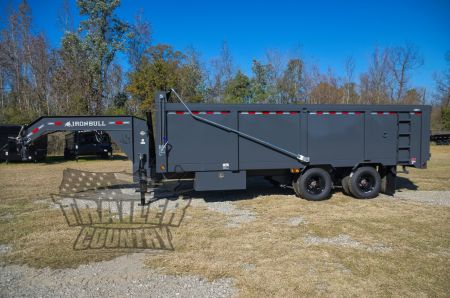 New 2026 NEW 102'' x 20' Dual Tandem 3 Stage Telescopic Gooseneck Dump Trlr w/ 48  High Sides