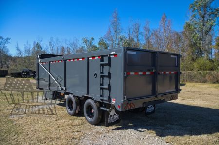 New 2026 NEW 102'' x 20' Dual Tandem 3 Stage Telescopic Gooseneck Dump Trlr w/ 48" High Sides