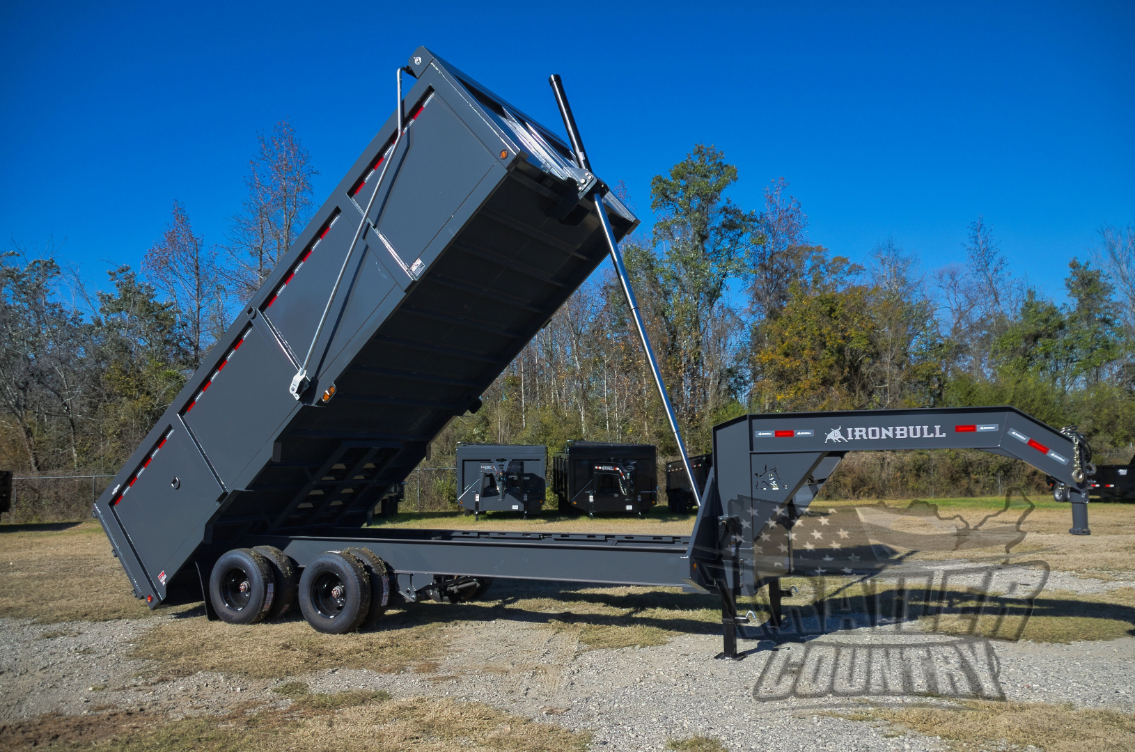 New 2026 NEW 102'' x 20' Dual Tandem 3 Stage Telescopic Gooseneck Dump Trlr w/ 48" High Sides