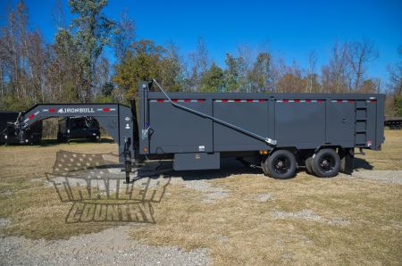 New 2026 NEW 102'' x 20' Dual Tandem 3 Stage Telescopic Gooseneck Dump Trlr w/ 48" High Sides