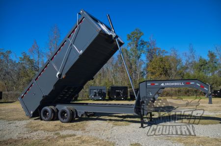 New 2026 NEW 102'' x 20' Dual Tandem 3 Stage Telescopic Gooseneck Dump Trlr w/ 48" High Sides