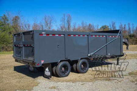 New 2026 NEW 102'' x 20' Dual Tandem 3 Stage Telescopic Gooseneck Dump Trlr w/ 48" High Sides
