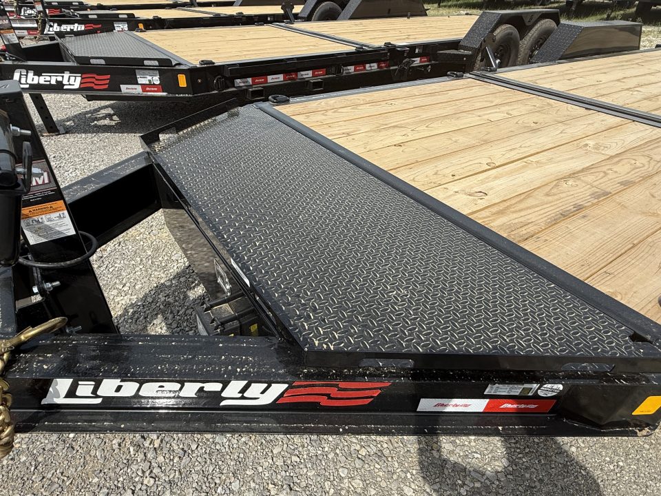 New 2027 Liberty LT16K 22’ Tilt Trailer, 17.5K GVWR, OIL BATH AXLES, FORK HOLDERS, TOOLBOX