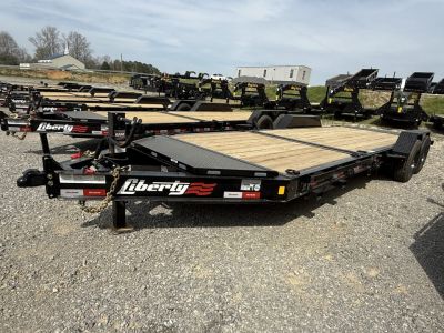 New 2027 Liberty LT16K 22’ Tilt Trailer, 17.5K GVWR, OIL BATH AXLES, FORK HOLDERS, TOOLBOX