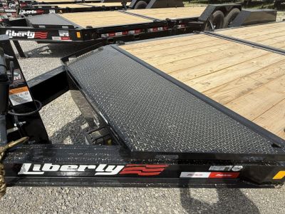 New 2027 Liberty LT16K 22’ Tilt Trailer, 17.5K GVWR, OIL BATH AXLES, FORK HOLDERS, TOOLBOX
