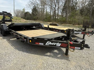 New 2027 Liberty LT16K 22’ Tilt Trailer, 17.5K GVWR, OIL BATH AXLES, FORK HOLDERS, TOOLBOX