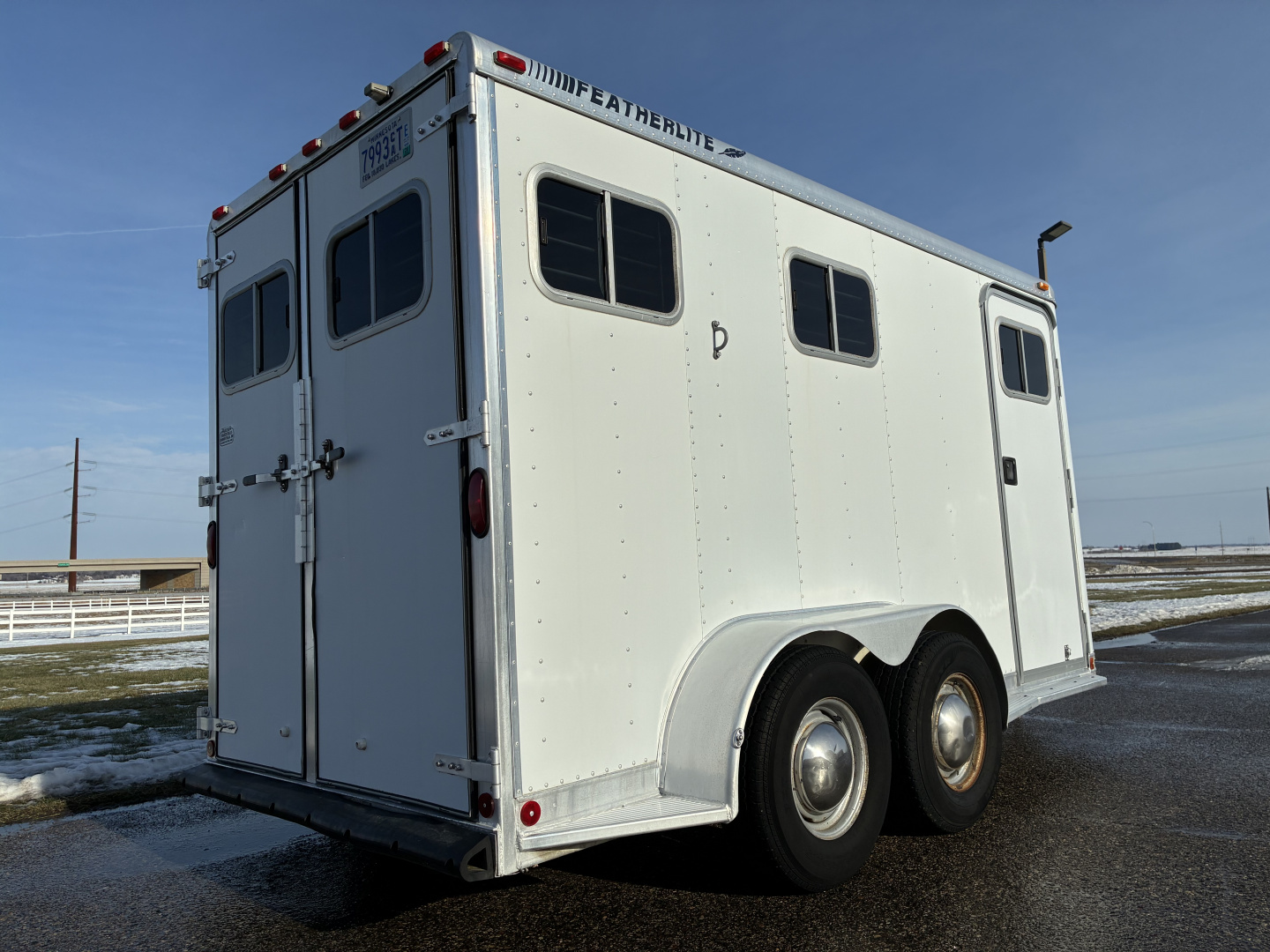 Used 1996 Featherlite 2 Horse Bumper Pull Horse Trailer