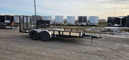 New 2026 PJ Trailers 83x16 10k Tandem Axle Channel Utility (UL) Utility Trailer
