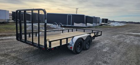 New 2026 PJ Trailers 83x16 10k Tandem Axle Channel Utility (UL) Utility Trailer