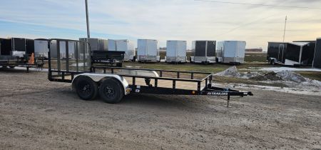 New 2026 PJ Trailers 83x16 10k Tandem Axle Channel Utility (UL) Utility Trailer