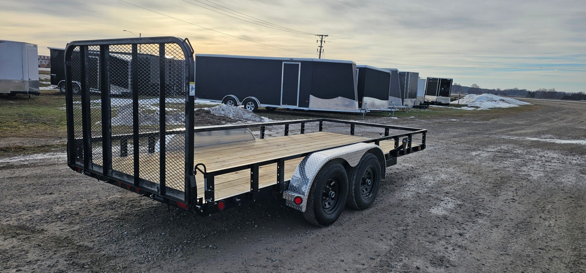 New 2026 PJ Trailers 83x16 10k Tandem Axle Channel Utility (UL) Utility Trailer