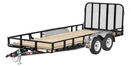 New 2026 PJ Trailers 83x16 10k Tandem Axle Channel Utility (UL) Utility Trailer