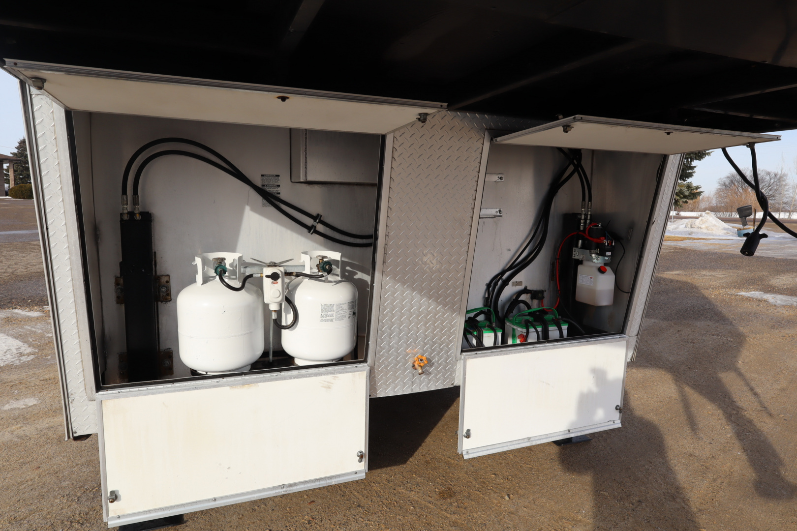 Used 2013 Bison Trailers 3 Place LQ W/Slide-out Horse Trailer