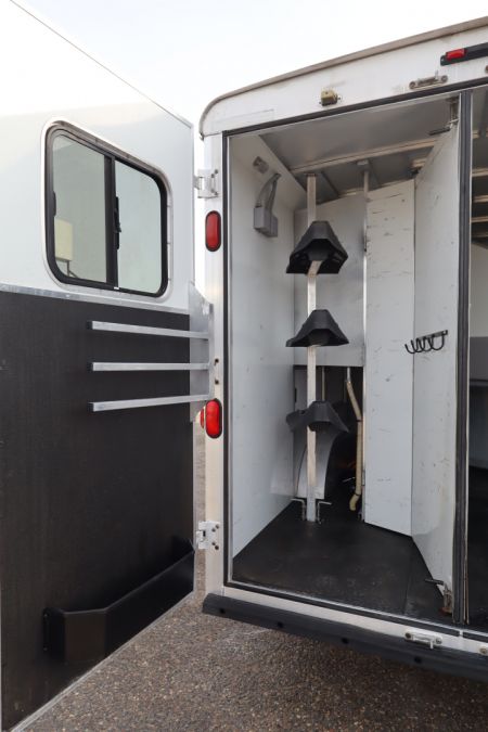 Used 2013 Bison Trailers 3 Place LQ W/Slide-out Horse Trailer