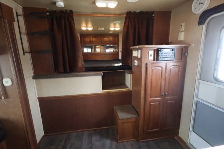Used 2013 Bison Trailers 3 Place LQ W/Slide-out Horse Trailer