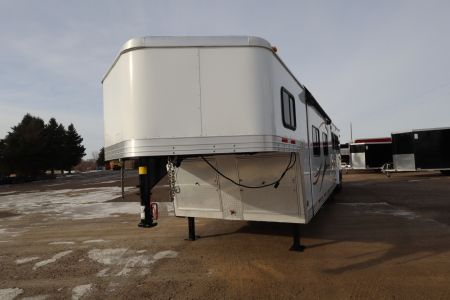 Used 2013 Bison Trailers 3 Place LQ W/Slide-out Horse Trailer