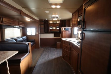 Used 2013 Bison Trailers 3 Place LQ W/Slide-out Horse Trailer