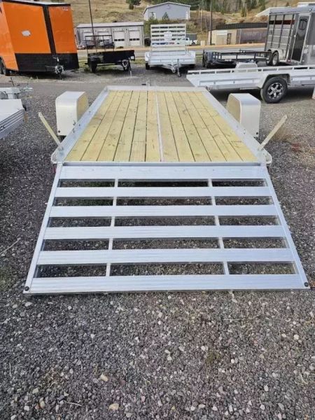 New 2025 Bear Track 76"x12' Aluminum Utility Trailer