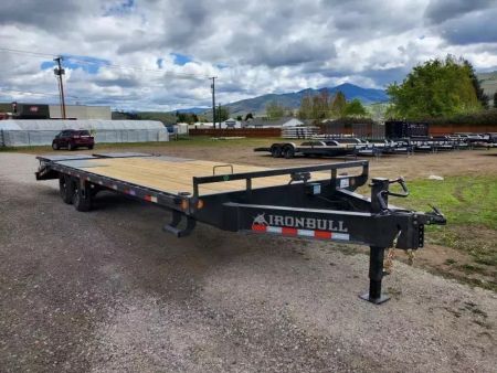 New 2026 Iron Bull 8.5' x 25' 14k Deckover Flatbed Trailer