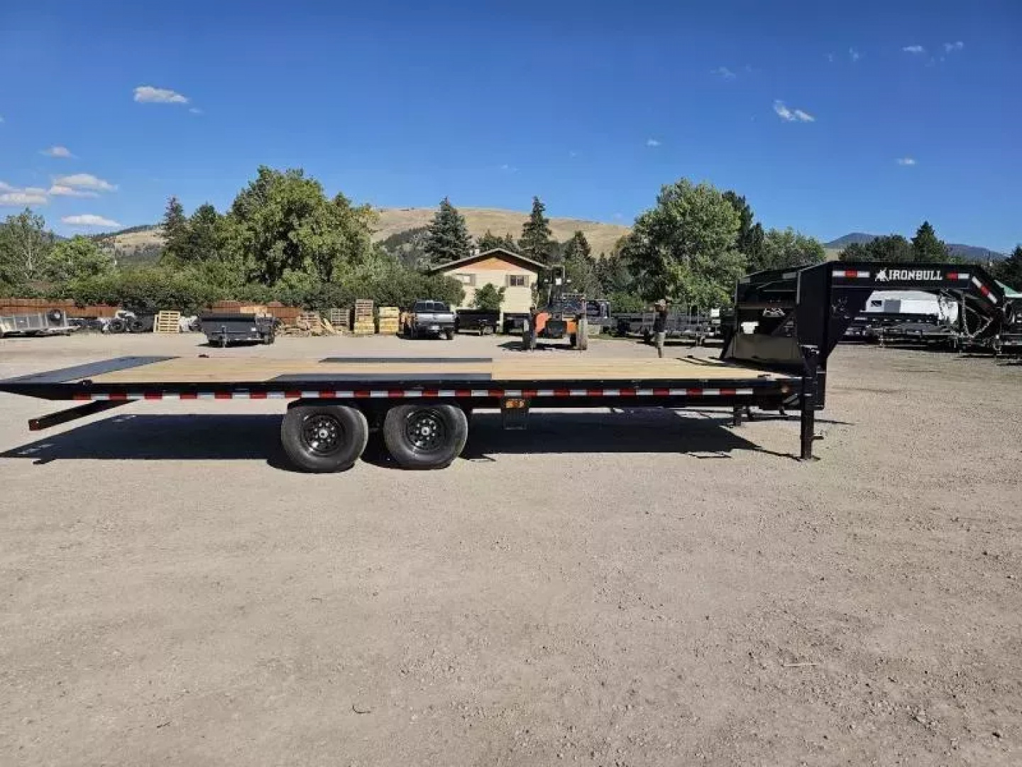 New 2026 Iron Bull 102"x24' 14K Gooseneck Deckover Tilt Trailer