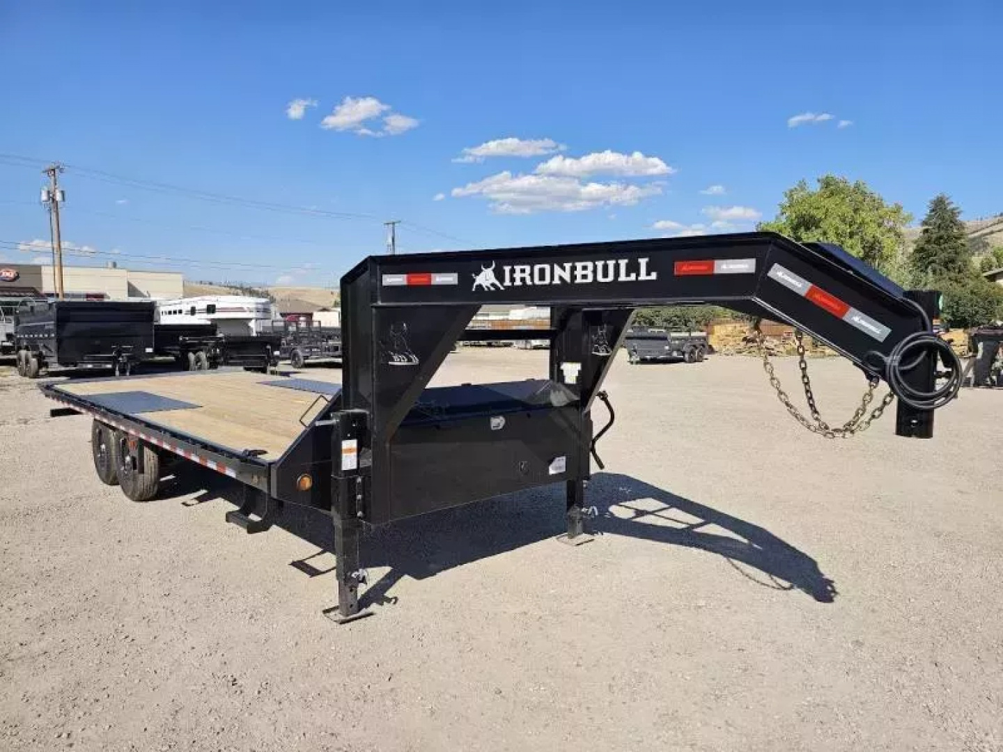 New 2026 Iron Bull 102"x24' 14K Gooseneck Deckover Tilt Trailer