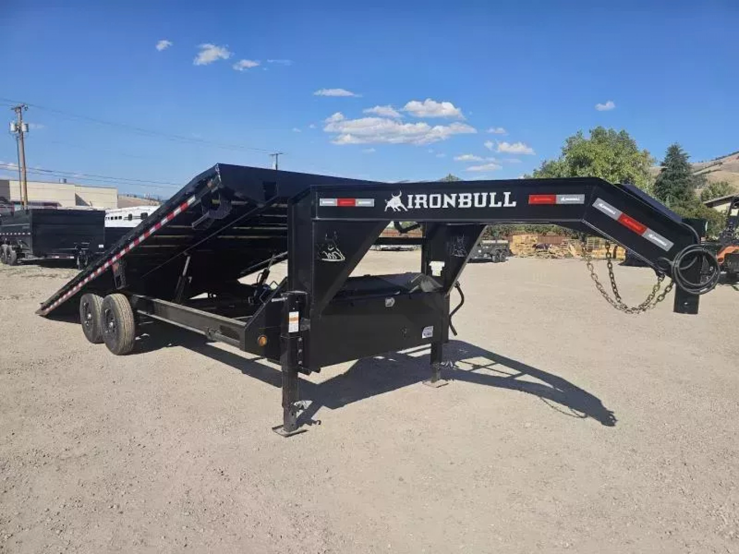 New 2026 Iron Bull 102"x24' 14K Gooseneck Deckover Tilt Trailer