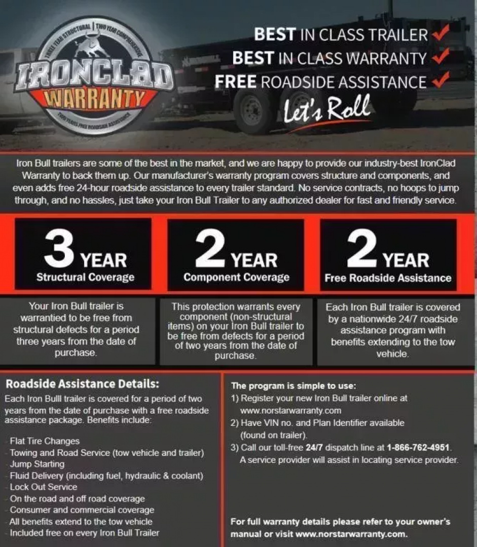 New 2026 Iron Bull 83x24 21k Tilt Deck Trailer
