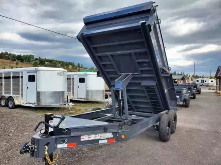 New 2026 Iron Bull 7x14 15k Low-Pro Dump Trailer