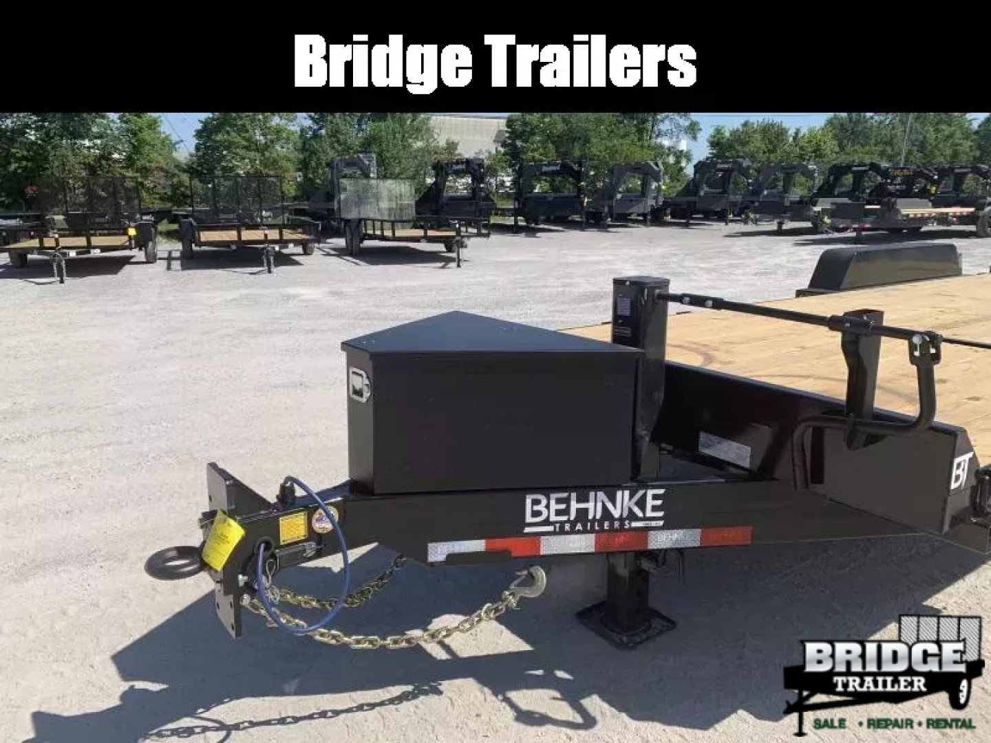 New 2026 Model Year Clearance Behnke TBCT2220ET (83" X 22') 20K Partial Tilt Equipment Trailer