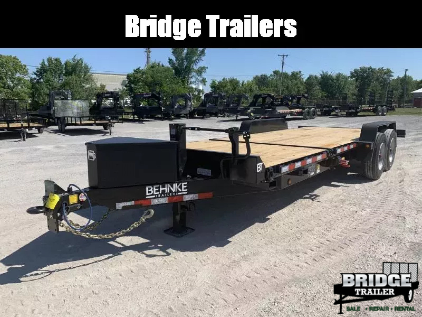 New 2026 Model Year Clearance Behnke TBCT2220ET (83" X 22') 20K Partial Tilt Equipment Trailer