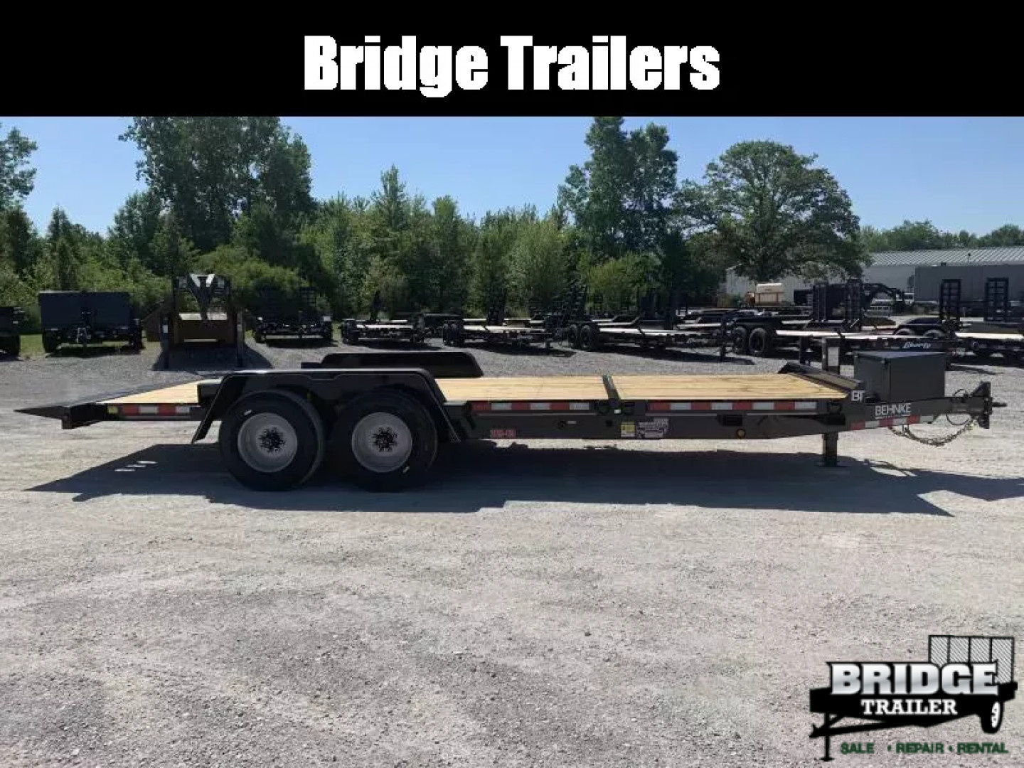 New 2026 Model Year Clearance Behnke TBCT2220ET (83" X 22') 20K Partial Tilt Equipment Trailer