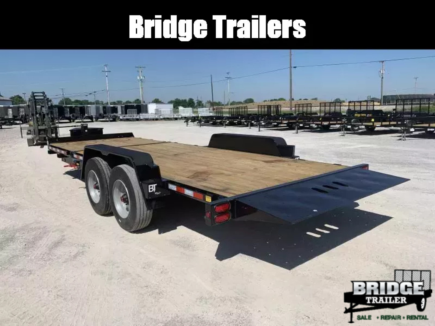 New 2026 Model Year Clearance Behnke TBCT2220ET (83" X 22') 20K Partial Tilt Equipment Trailer