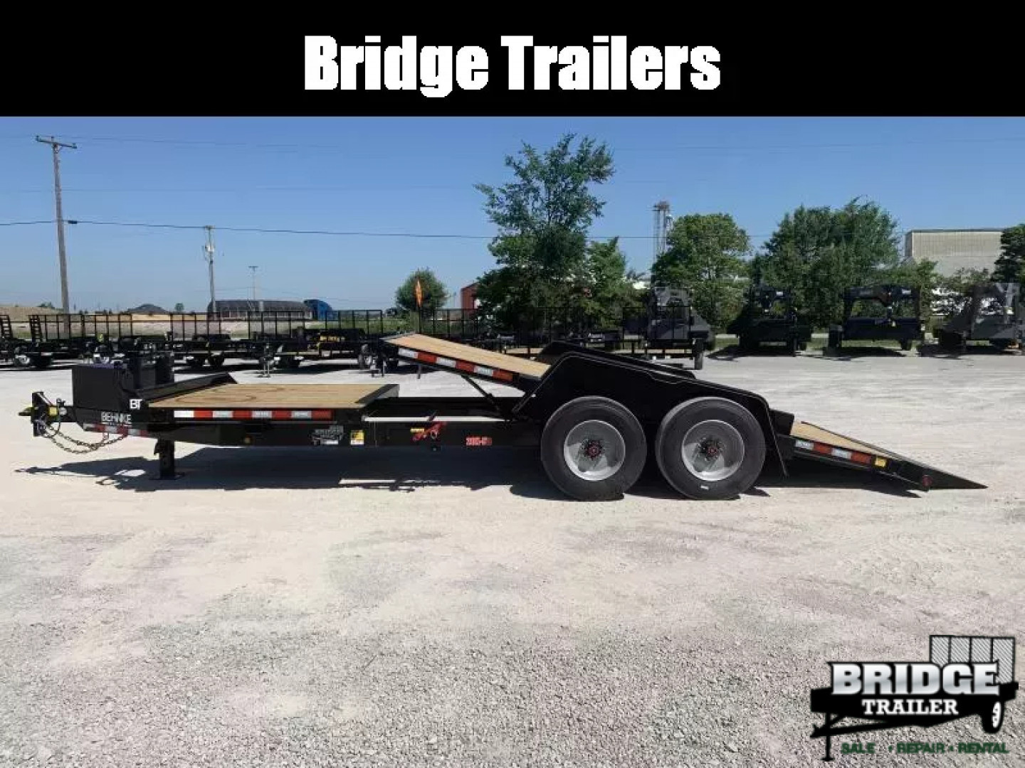 New 2026 Model Year Clearance Behnke TBCT2220ET (83" X 22') 20K Partial Tilt Equipment Trailer